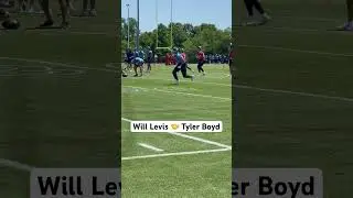 New Titans WR Tyler Boyd with a snag from Will Levis