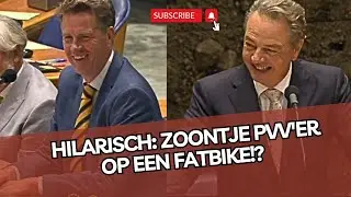 Martin Bosma is meteen HILARISCH tijdens debat over fatbikes & laat de kamer lachen!