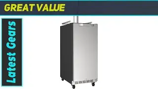 HCK K90 Kegerator & Undercounter Refrigerator 2 in 1: Enjoy Beer and Food with One Device