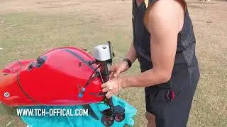 How to install M500 Thruster to Packraft #packrafting #packraft #youtube #水下