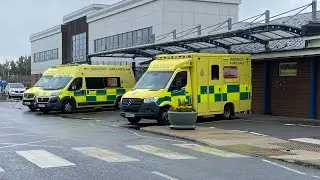 One￼ specialist paramedic and fire car a emergency ambulance Mercedes sprinter responding part 3