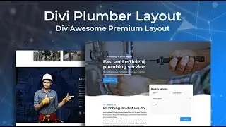 Divi Plumber Layout - Divi Layouts by Divi Awesome