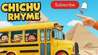 Wheels on the Bus Go Round and Round 🚌🌈 | Fun Learning Kids Rhyme | Chichu