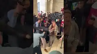 Scuffle Erupts at Minnesota State Capitol During Student Anti-ICE Protest #shorts