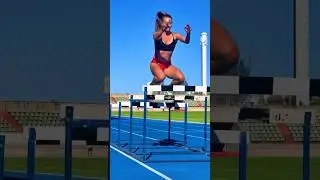 HURDLE JUMPS 🔥 #trackandfield #jump #running #run
