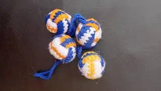 Volleyball keychain tutorial 