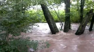 Hochwasser 2013: Kirchbach/Metter in Sachsenheim