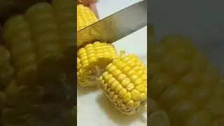 Corn cob cutting🌽|Life hack #shorts #asmr #trending