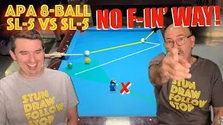 ВАУ!! Вы НИКОГДА не видели ТАКОГО окончания матча!!! Матч APA 8-ball! SL-5 против SL-5!