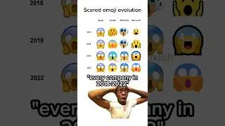 Scared emoji evolution 😱 #memes #shorts