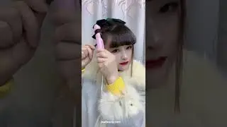Mini hair straightener,Asian beauty, makeup tutorial, cosmetics,natural cute look by JSA Beauty