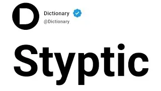 Styptic Meaning In English