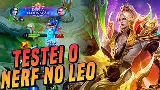 TESTEI O NERF NO LEOMORD E ME SURPREENDI | GAMEPLAY + BUILD | MLBB