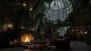 Rainfall, Thunder & Fire in a Quiet Stone Cave &ndash; Relaxing Mountain Forest Sounds for Sleep