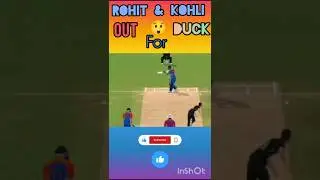 Rohit & Virat out for a duck 😱 | #shortsfeed #shorts