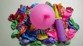 Satisfying Balloon Blow Up With Rainbow Polka Dots #unboxing #unitedstates #canada #asmr