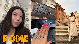 LUXURY SHOPPING IN ROME | 2 DAYS IN ITALY | BEST FOOD, TOP SIGHTS | VAN CLEEF & ARPELS, BOTTEGA