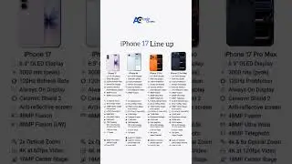 Discover the groundbreaking iPhone 17 series.  #iPhone17 #iPhone17Pro #Apple #Tech #Innovation