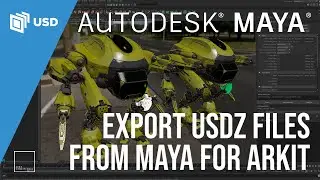 ARKit: Export USDZ files from Autodesk Maya 2022 tutorial