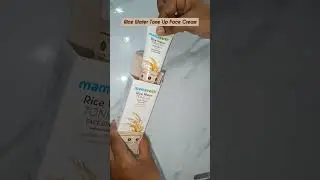 Mamaearth rice water toner & face cream | Korean skin secret #skincare