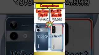 Lava Storm Play vs Poco M7 Plus🔥 | Best 5G Smartphone Comparison under ₹12,000 | Full Specs & Review