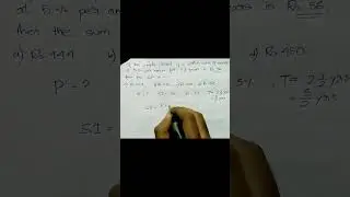 SIMPLE INTEREST | MATHS | GHC JAA | APSC | ADRE |SSC|#shorts