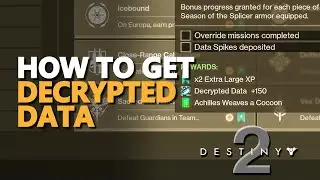 How to get Decrypted Data Destiny 2