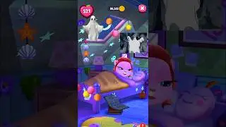 Wake up angela ghost is here 💀 #shorts #youtubeshorts #mytalkingangela2 #tiktok #cute