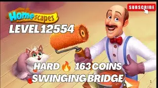 Homescapes Level 12554 | Tricky + Hard Bridge Level 😱