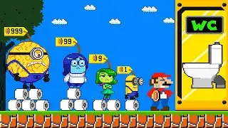 Economic Hardship: Mario can't buy 999 Toilet Paper from Mega Minions and Inide Out 2 Maze