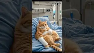 A Sick Cat&rsquo;s Day: Hoping for a Quick Recovery 🐱💔 #shorts
