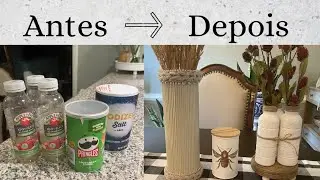 3 ideias lindas de como reaproveitar o que iria pro lixo e transformar em lindas decoração #reciclar