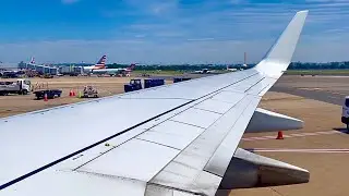 American Airlines 737-800 pushback & takeoff from Ronald Reagan National Airport (DCA)