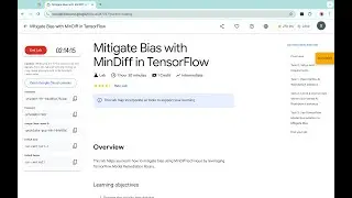 Mitigate Bias with MinDiff in TensorFlow | #qwiklabs | #coursera  | [With Explanation🗣️]