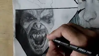 Realtime drawing morbius|Speed 5x||Artist Abode