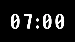 🕒 7-Minute Silent Timer with Alarm ⏳🔔