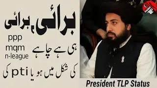 Allama Hafiz Saad Hussain Rizvi about pti | TLP President | President TLP Status
