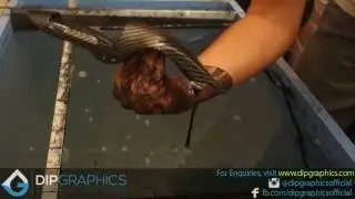 Hydro dipped DJI INSPIRE in Carbon Fiber by DipGraphics