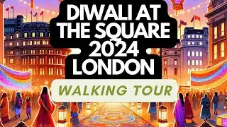 Diwali at the Square 2024 London Walking Tour | Trafalgar Square Festival Highlights