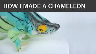 Needle Felted Parson’s Chameleon – Behind the Scenes Process for a Wildlife Reptile Sculpture