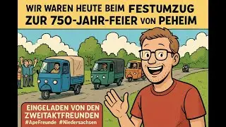 Festumzug zur 750 Jahr Feier in Peheim | Mit den Ape Freunden Niedersachsen