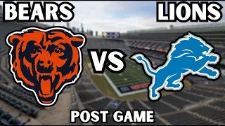 Lions WIN 19-16 over Bears - Season Finale