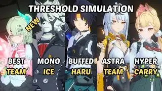 NEW Threshold Simulation ZZZ Yixuan, Miyabi Lycaon, M0 Harumasa, YeShunguang Sunna Zenless Zone Zero