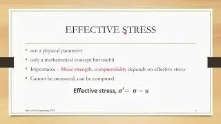 CE 208 Geotechnical Engineering I Module 3 - Effective Stress Principle Part 1