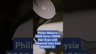Philips Malaysia 3000 Series 2100W Hair Dryer with Advanced Ionic Care BHD351/13 #philips #shopee