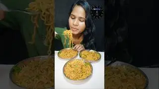 3 plate atta Maggi eating challenge in 120 seconds 🤯#maggieating #seconds #noodleseating #shortfeed