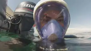 Sardegna - gommone marsea sp 80 e nuova maschera subacquea Easybreath