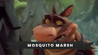 Crash Bandicoot 4 : It's about time - Mosquito Marsh - All boxes, gems, relics [106% guide]