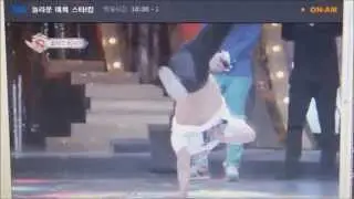 Bboy Pocket showed off 2 *REAL* one handed air flares on a Korean TV