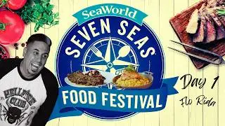 SeaWorld Orlando Food Fest 2026 Begins! Tasting Butter Chicken, BBQ Pinchos, Mako + Flo Rida!